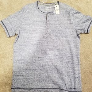 Express Light Blue Jersey style shirt NWT MED